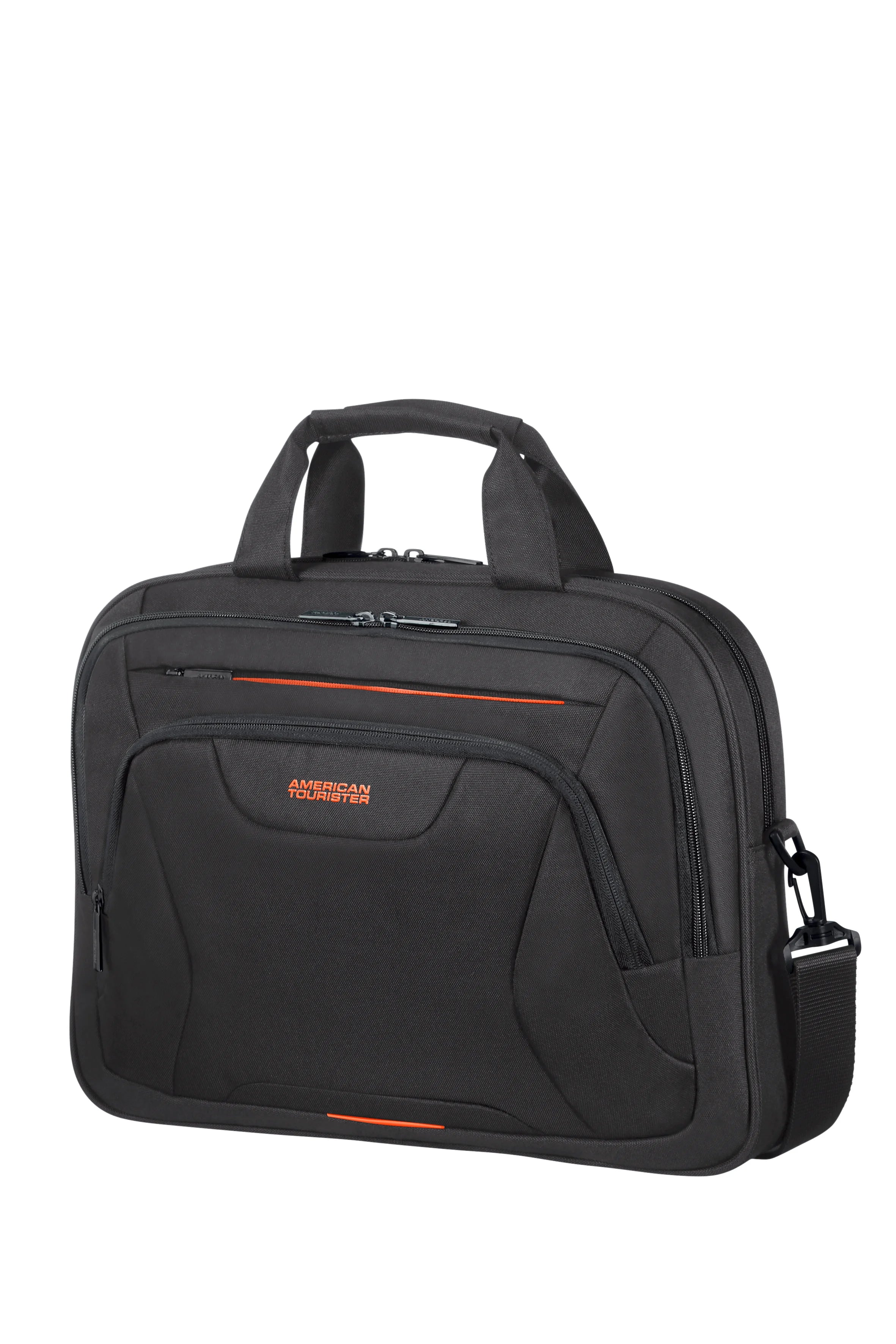 American Tourister torba do laptopa 15.6" At Work Czarny/Pomarańczowy