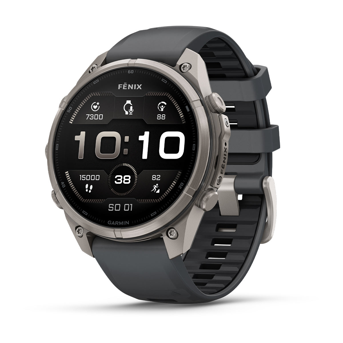 Garmin fēnix® 9 Pro – smartwatch, 47 mm, Tytanowy z silikonowym paskiem w kolorze Graphite / Black