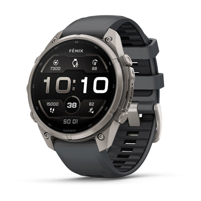Garmin fēnix® 9 Pro – smartwatch, 47 mm, Tytanowy z silikonowym paskiem w kolorze Graphite / Black