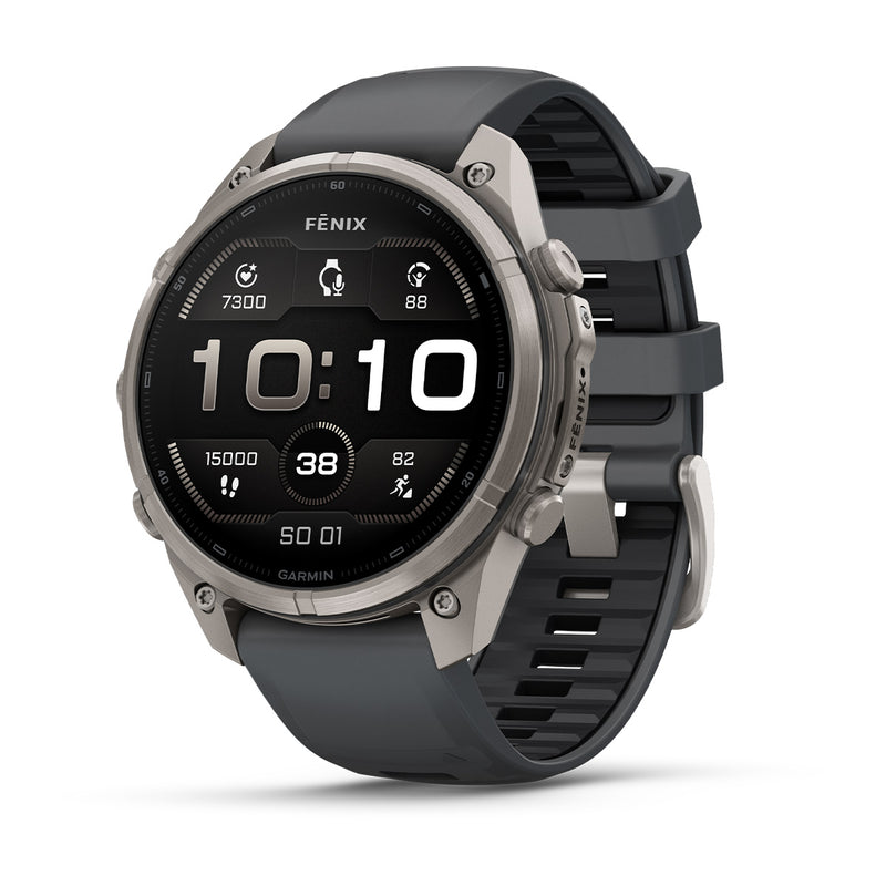 Garmin fēnix® 9 Pro – smartwatch, 47 mm, Tytanowy z silikonowym paskiem w kolorze Graphite / Black