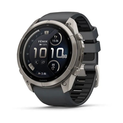 Garmin fēnix® 9 Pro – inReach®, 51 mm, Tytanowy z silikonowym paskiem w kolorze Graphite / Black