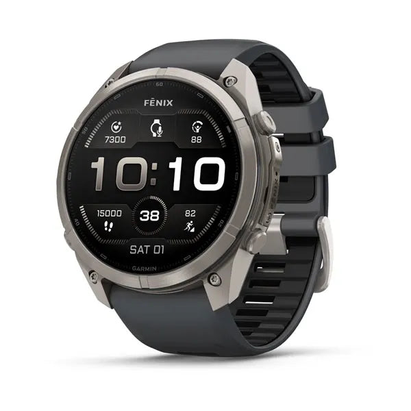 Garmin fēnix 9 Pro – smartwatch, 51 mm, Tytanowy z silikonowym paskiem w kolorze Graphite / Black