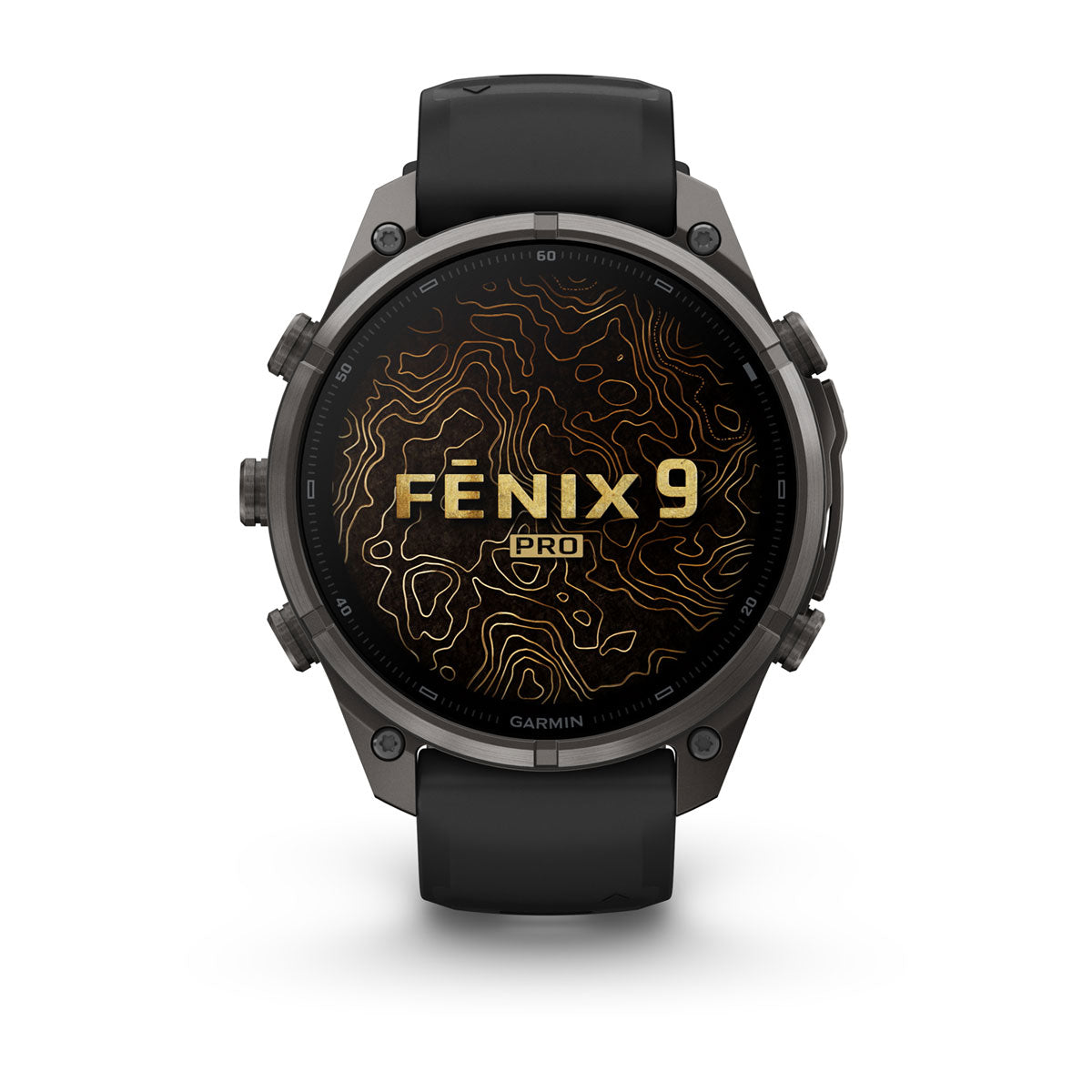 Garmin fēnix® 9 Pro – smartwatch, 47 mm, Tytanowy w kolorze Carbon Gray z powłoką (DLC) z silikonowym paskiem w kolorze Black / Pebble Gray