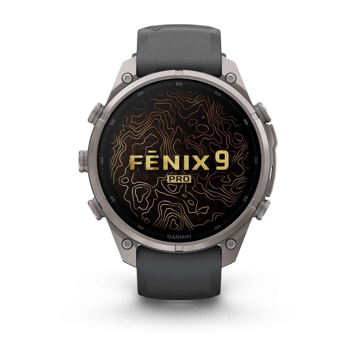 Garmin fēnix 9 Pro – inReach®, 47 mm, Tytanowy z silikonowym paskiem w kolorze Graphite / Black