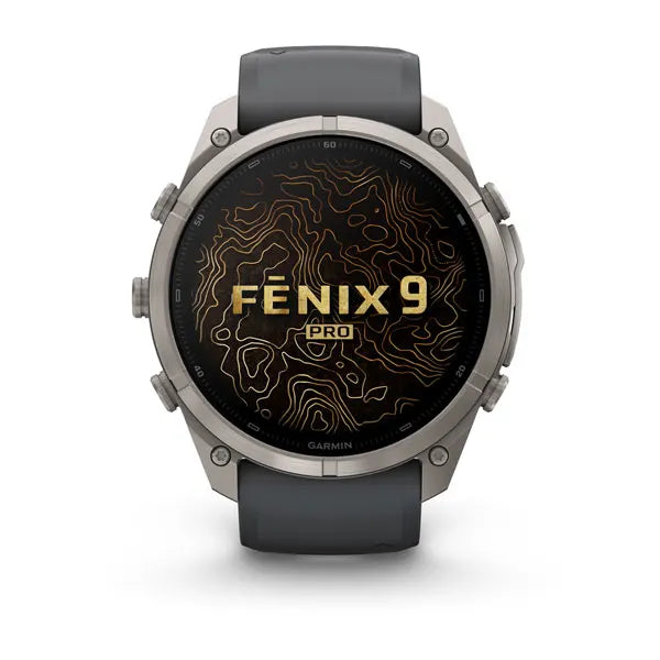 Garmin fēnix 9 Pro – smartwatch, 51 mm, Tytanowy z silikonowym paskiem w kolorze Graphite / Black