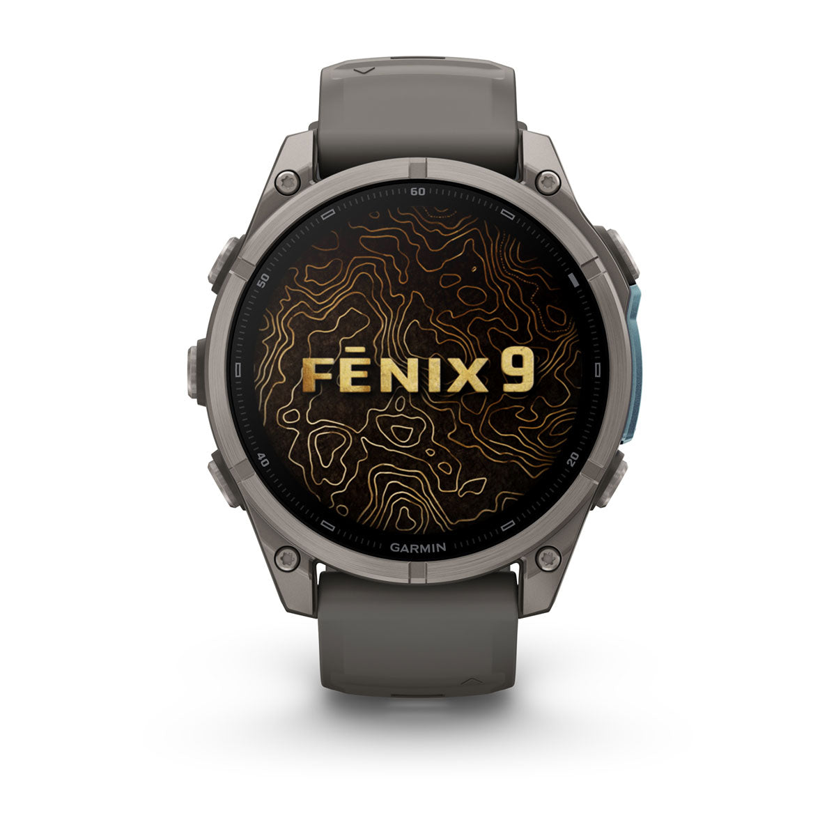 Garmin fēnix 9 – smartwatch, 47 mm, Tytanowy z silikonowym paskiem w kolorze Pebble Gray