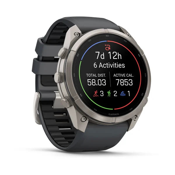 Garmin fēnix® 9 Pro – inReach®, 51 mm, Tytanowy z silikonowym paskiem w kolorze Graphite / Black