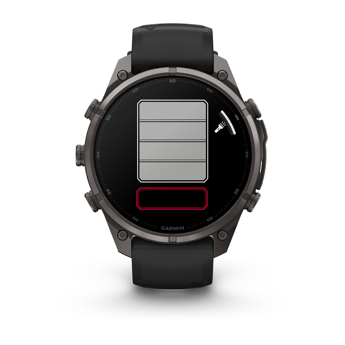 Garmin fēnix® 9 Pro – smartwatch, 47 mm, Tytanowy w kolorze Carbon Gray z powłoką (DLC) z silikonowym paskiem w kolorze Black / Pebble Gray