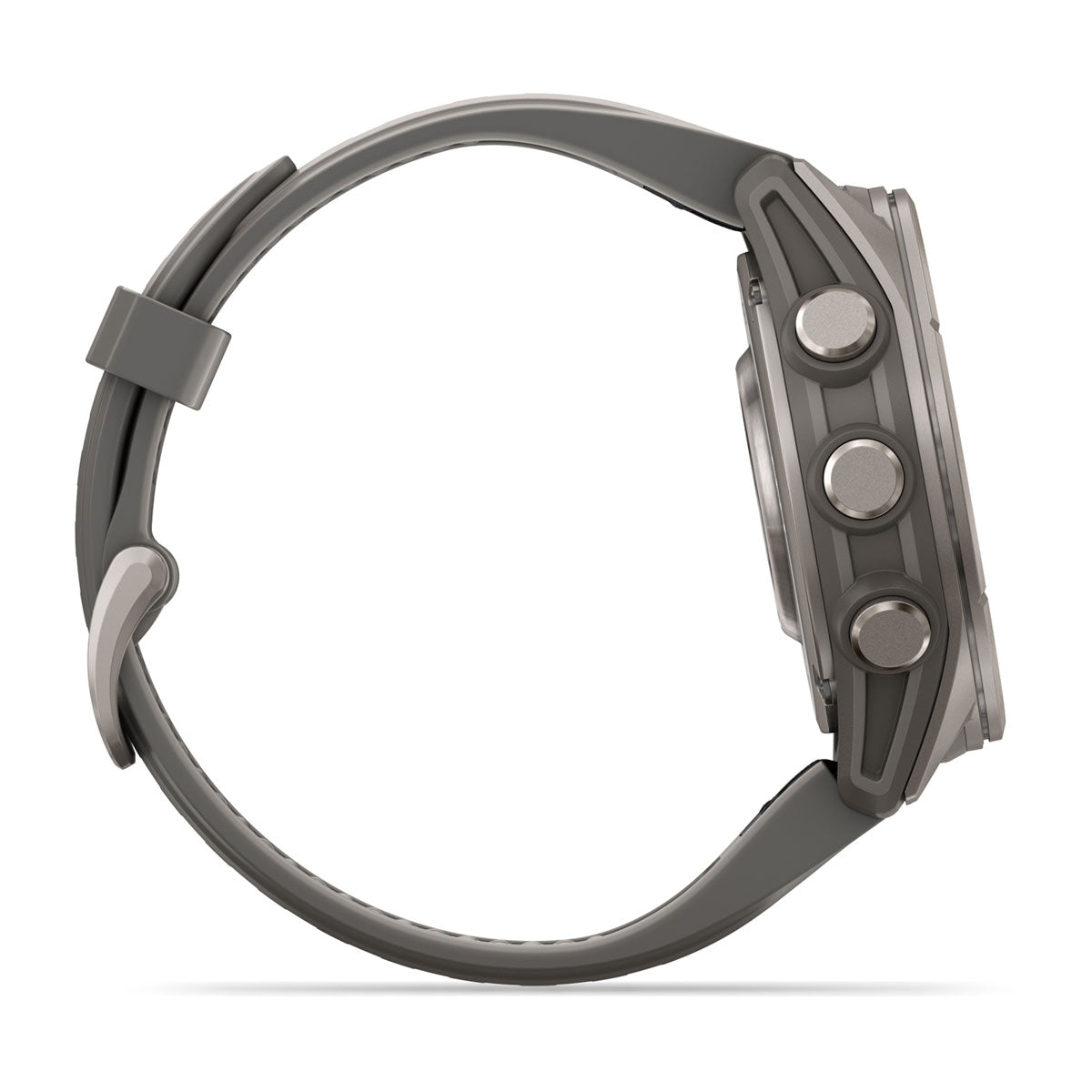 Garmin fēnix 9 – smartwatch, 43 mm, Tytanowy z silikonowym paskiem w kolorze Pebble Gray