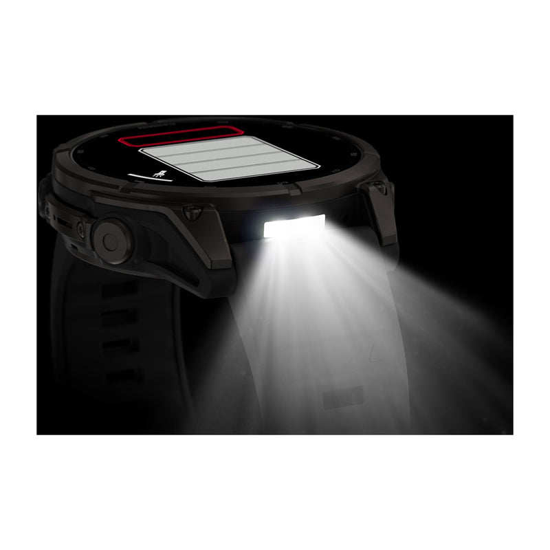 Garmin fēnix 9 – smartwatch, 47 mm, Tytanowy z silikonowym paskiem w kolorze Black