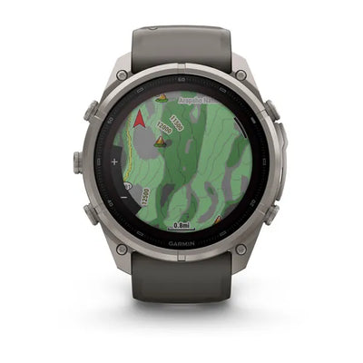 Garmin fēnix 9 Pro Solar– inReach®, 51 mm, Tytanowy z silikonowym paskiem w kolorze Pebble Gray