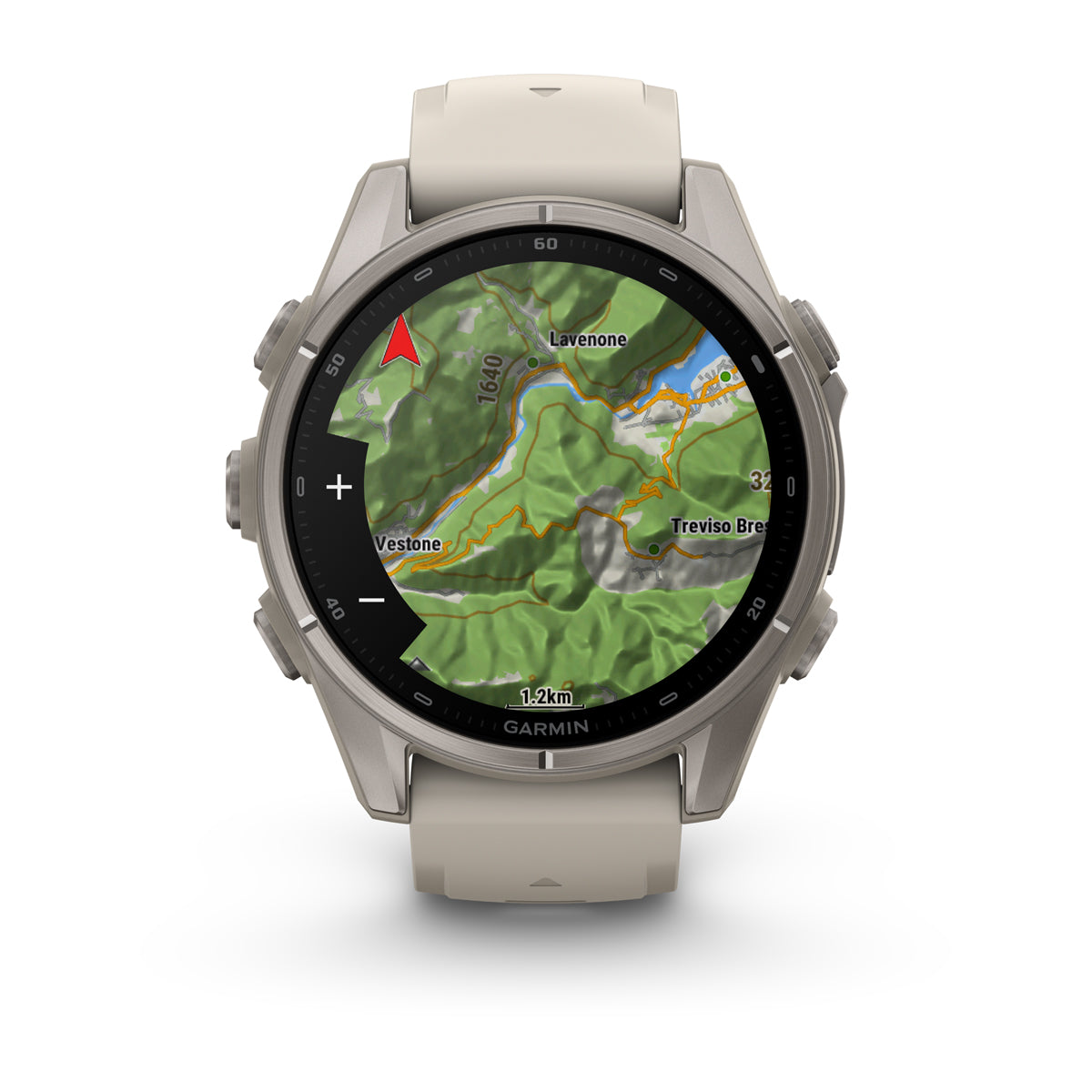 Garmin fēnix 9 – smartwatch, 43 mm, Tytanowy z silikonowym paskiem w kolorze French Gray