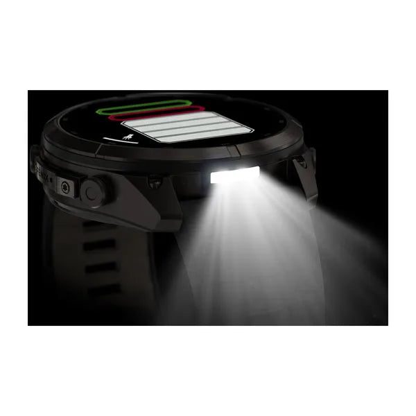 Garmin fēnix 9 Pro – smartwatch, 51 mm, Tytanowy w kolorze Carbon Gray z powłoką (DLC) z silikonowym paskiem w kolorze Black / Pebble Gray