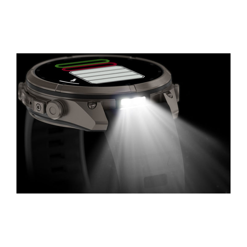 Garmin fēnix® 9 Pro – smartwatch, 47 mm, Tytanowy z silikonowym paskiem w kolorze Graphite / Black