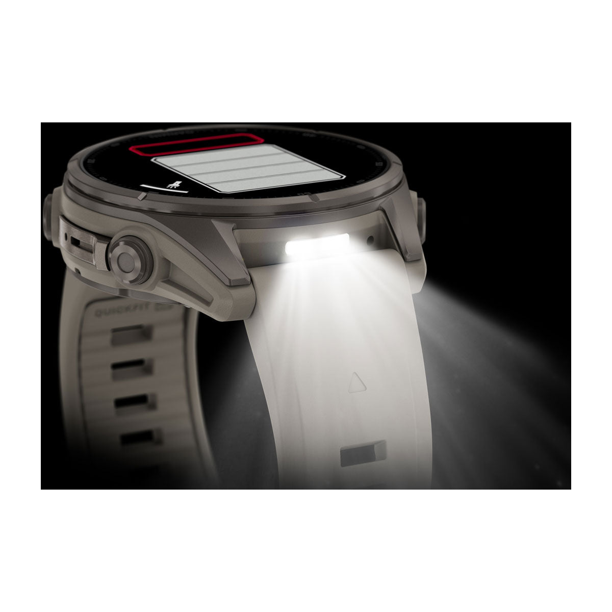 Garmin fēnix 9 – smartwatch, 43 mm, Tytanowy z silikonowym paskiem w kolorze French Gray