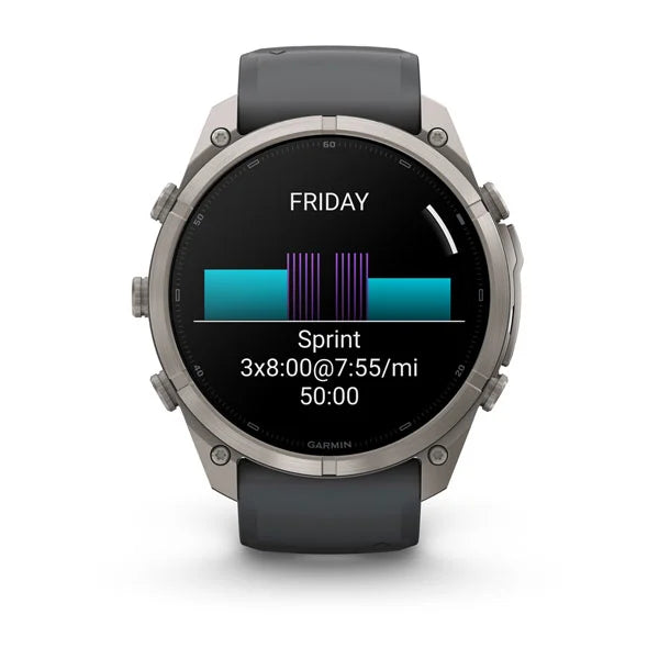 Garmin fēnix 9 Pro – smartwatch, 51 mm, Tytanowy z silikonowym paskiem w kolorze Graphite / Black