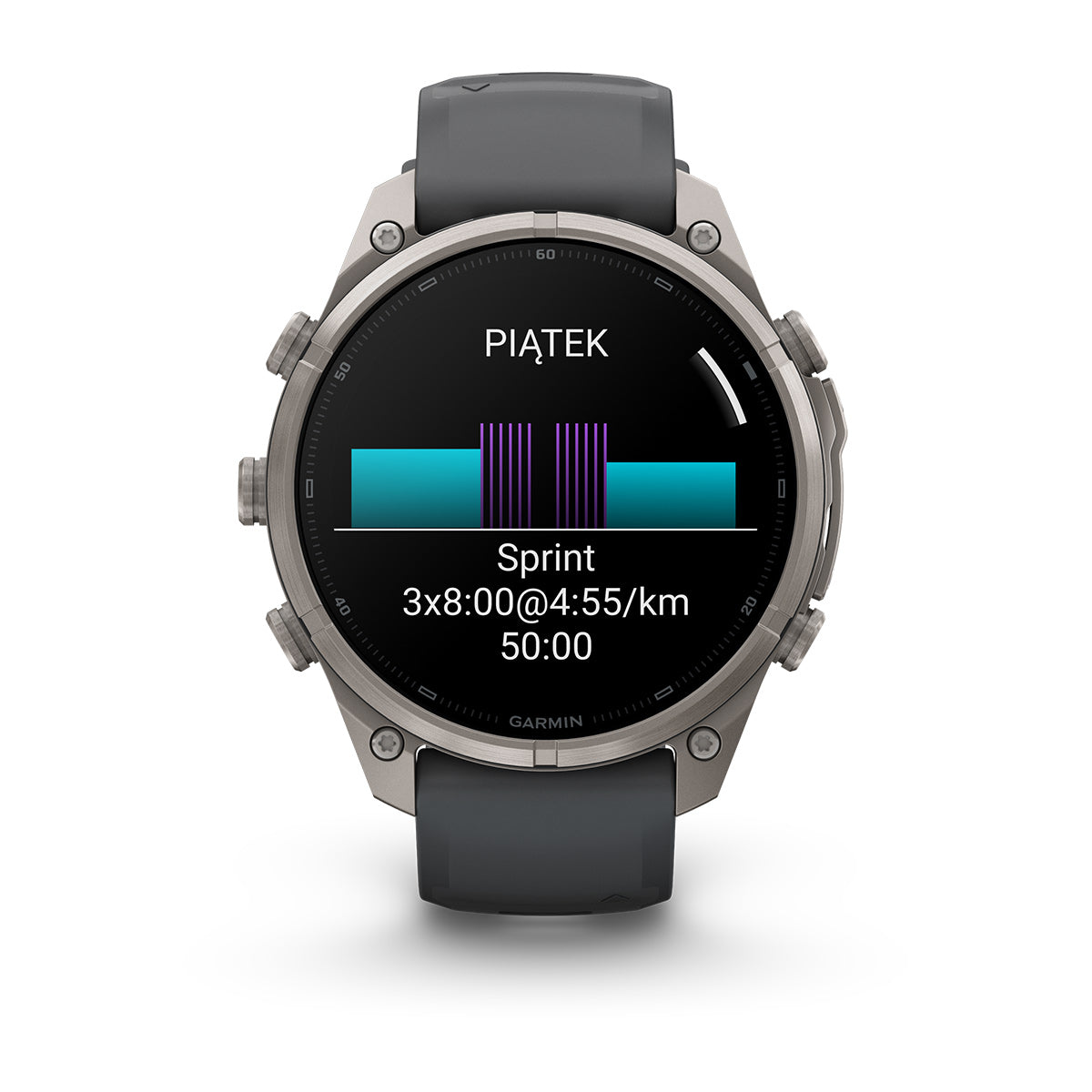 Garmin fēnix® 9 Pro – smartwatch, 47 mm, Tytanowy z silikonowym paskiem w kolorze Graphite / Black