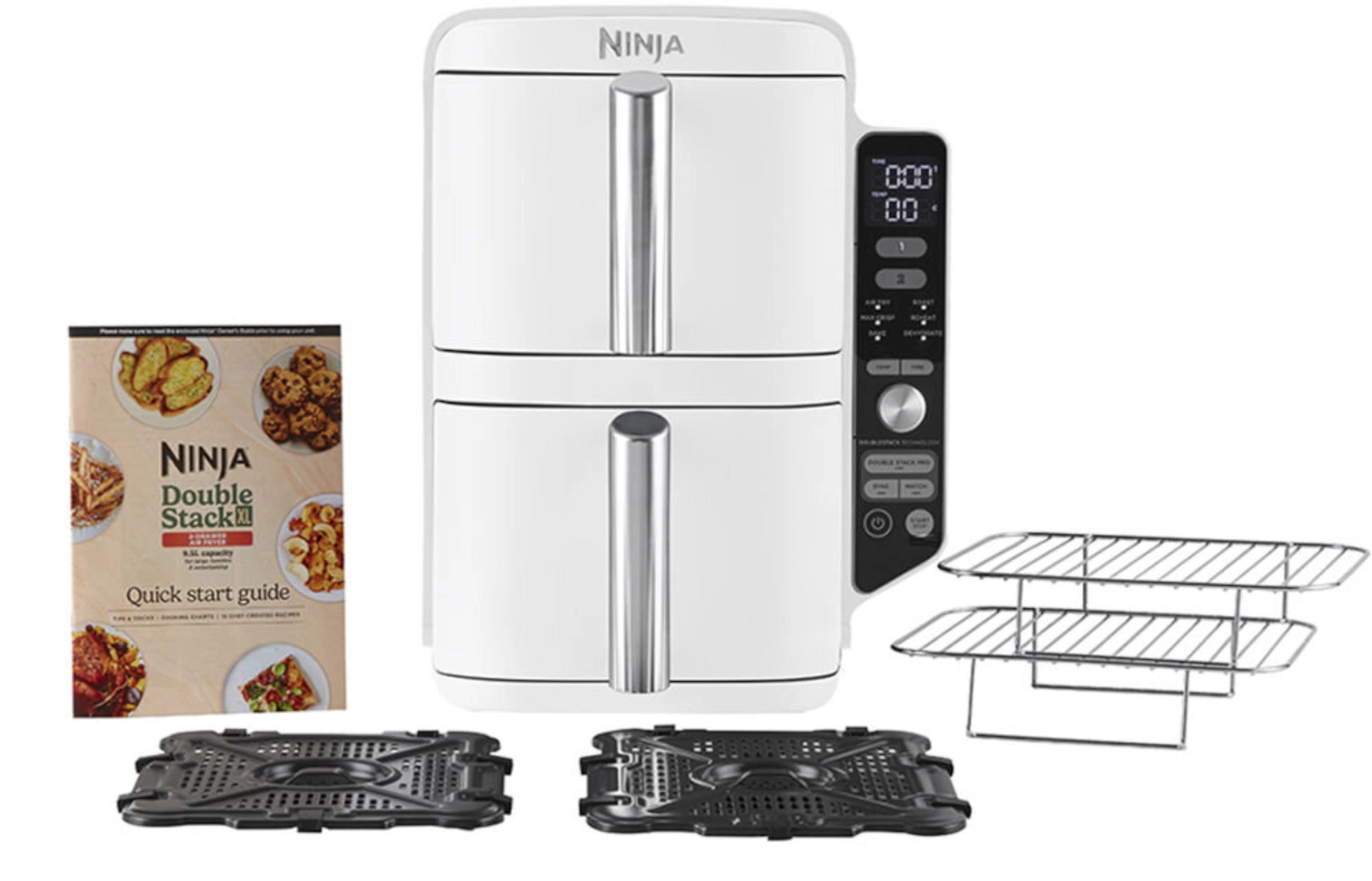 Ninja Frytkownica beztłuszczowa Ninja DoubleStack XL SL400EUWH air fryer biały