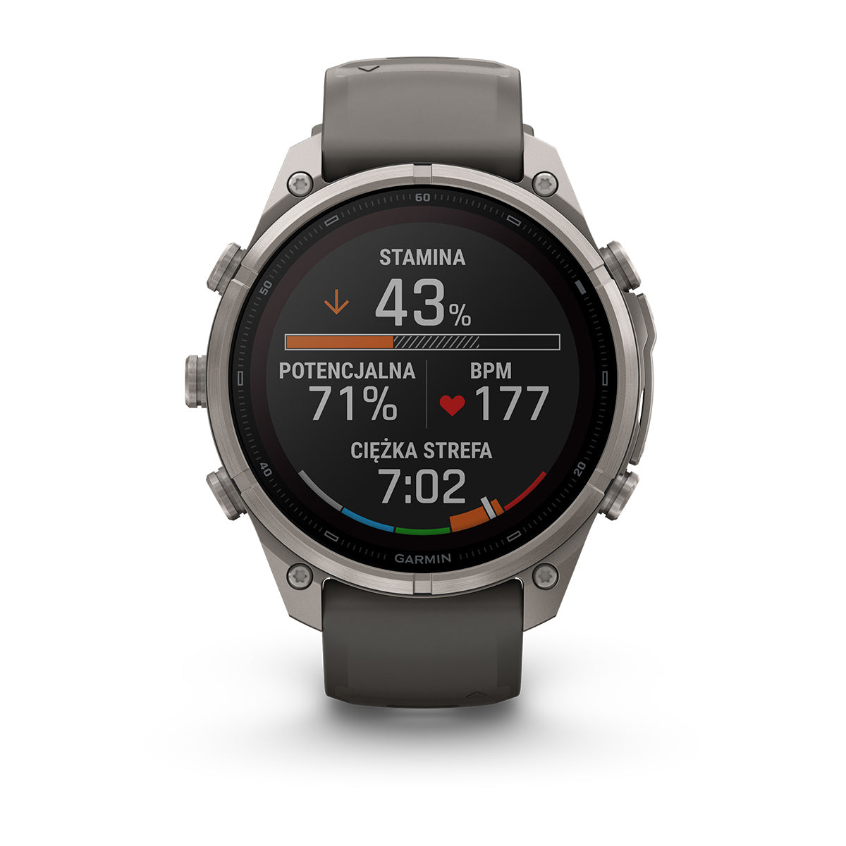 Garmin fēnix 9 Pro Solar– inReach®, 47 mm, Tytanowy z silikonowym paskiem w kolorze Pebble Gray (Kopia)