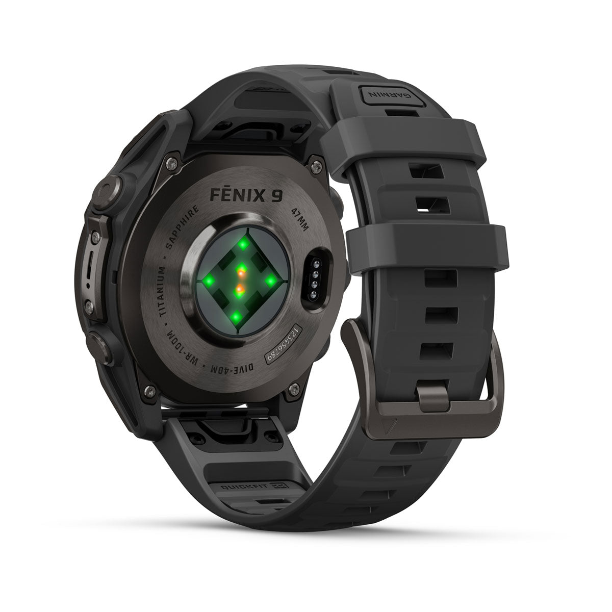 Garmin fēnix 9 – smartwatch, 51 mm, Tytanowy z silikonowym paskiem w kolorze Black