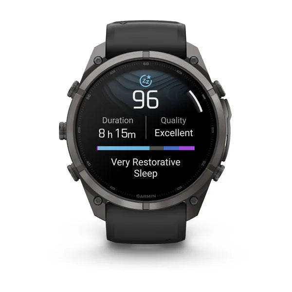 Garmin fēnix 9 Pro – smartwatch, 51 mm, Tytanowy w kolorze Carbon Gray z powłoką (DLC) z silikonowym paskiem w kolorze Black / Pebble Gray