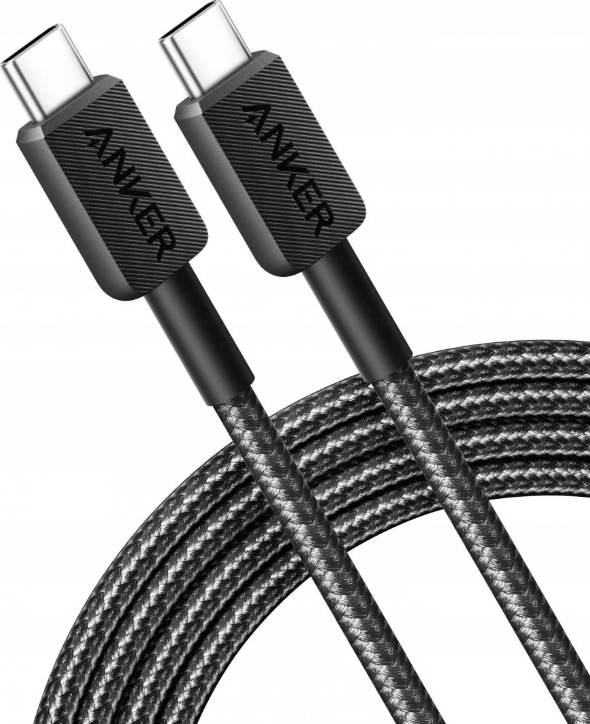 Anker Kabel 322 Pleciony, USB-C do USB-C, 1.8m, Czarny