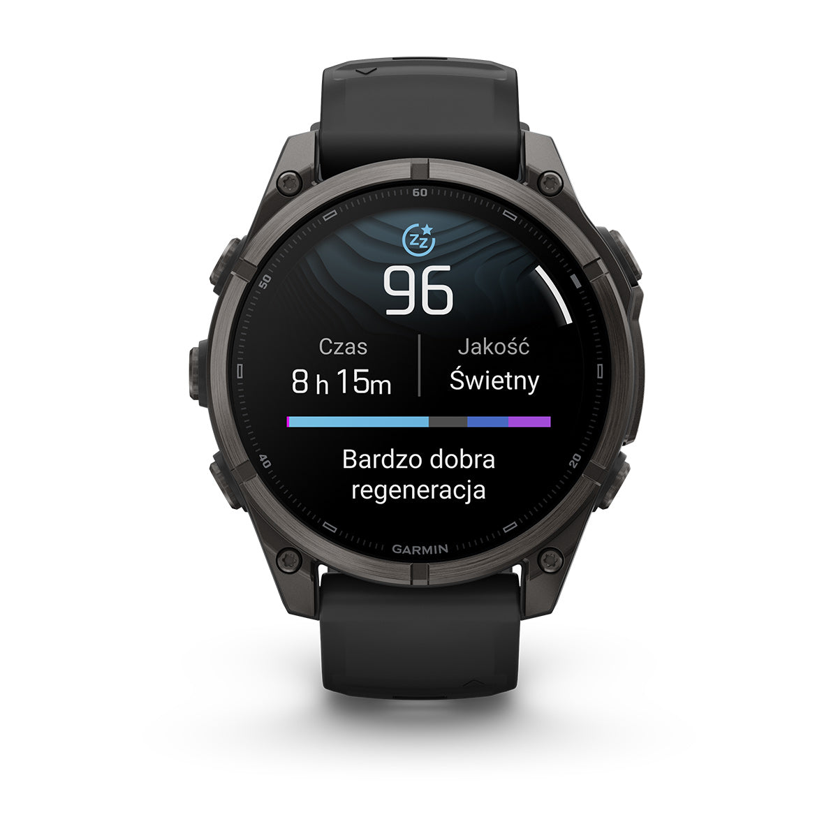 Garmin fēnix 9 – smartwatch, 47 mm, Tytanowy z silikonowym paskiem w kolorze Black