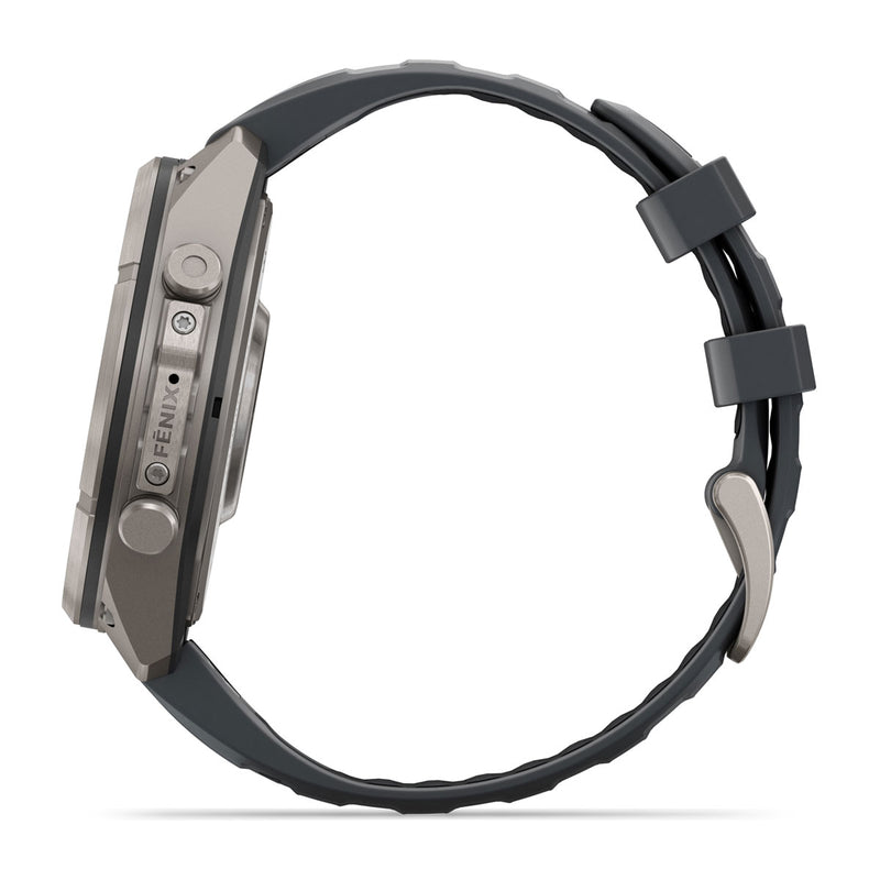 Garmin fēnix® 9 Pro – smartwatch, 47 mm, Tytanowy z silikonowym paskiem w kolorze Graphite / Black