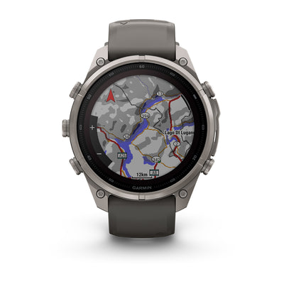 Garmin fēnix 9 Pro Solar– inReach®, 47 mm, Tytanowy z silikonowym paskiem w kolorze Pebble Gray (Kopia)