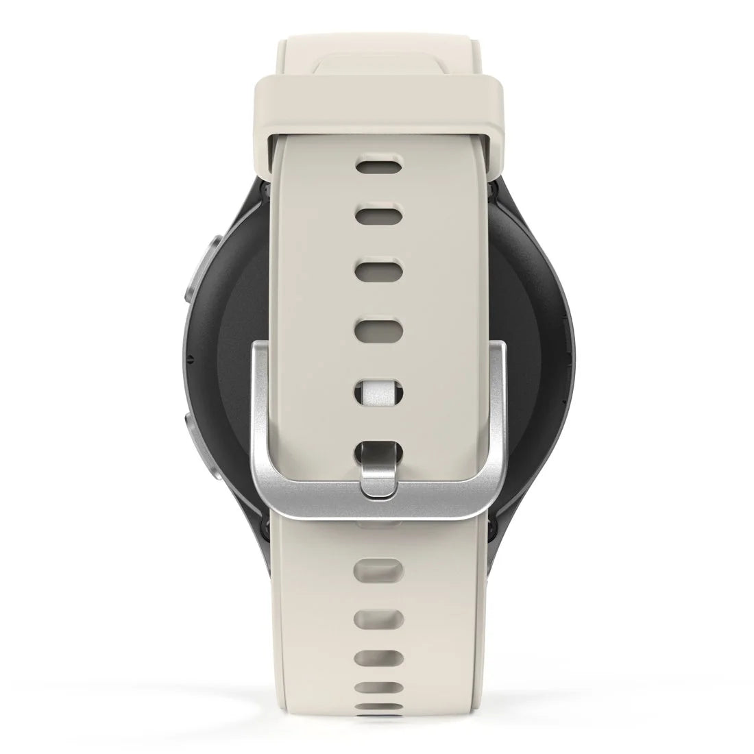 Smartwatch Hama 8900 GPS AMOLED 1.3 szara koperta srebrna ramka pasek silikonowy