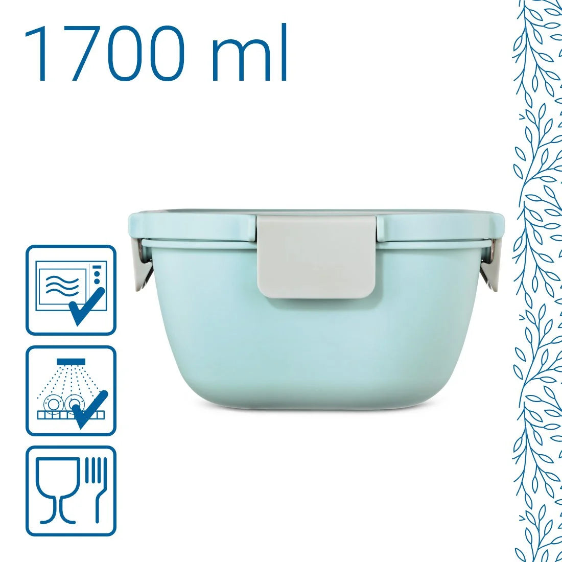 XAVAX Pojemnik na żywność, lunchbox, "TO GO" 1,7l