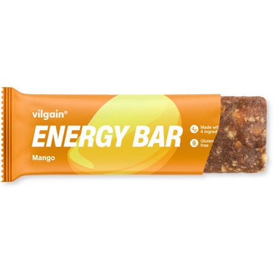 Vilgain Baton energetyczny – Bezglutenowy baton owocowy, 55 g, Mango