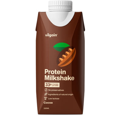 Vilgain Protein Milkshake – Mleczny napój proteinowy, 330 ml, Kakao