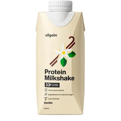 Vilgain Protein Milkshake – Mleczny napój proteinowy, 330 ml, Wanilia