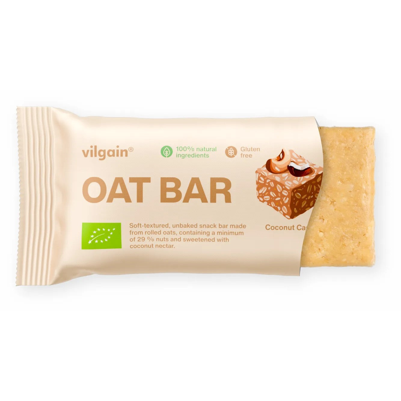 Vilgain Oat Bar BIO – Baton owsiany, 50 g, Nerkowiec i kokos