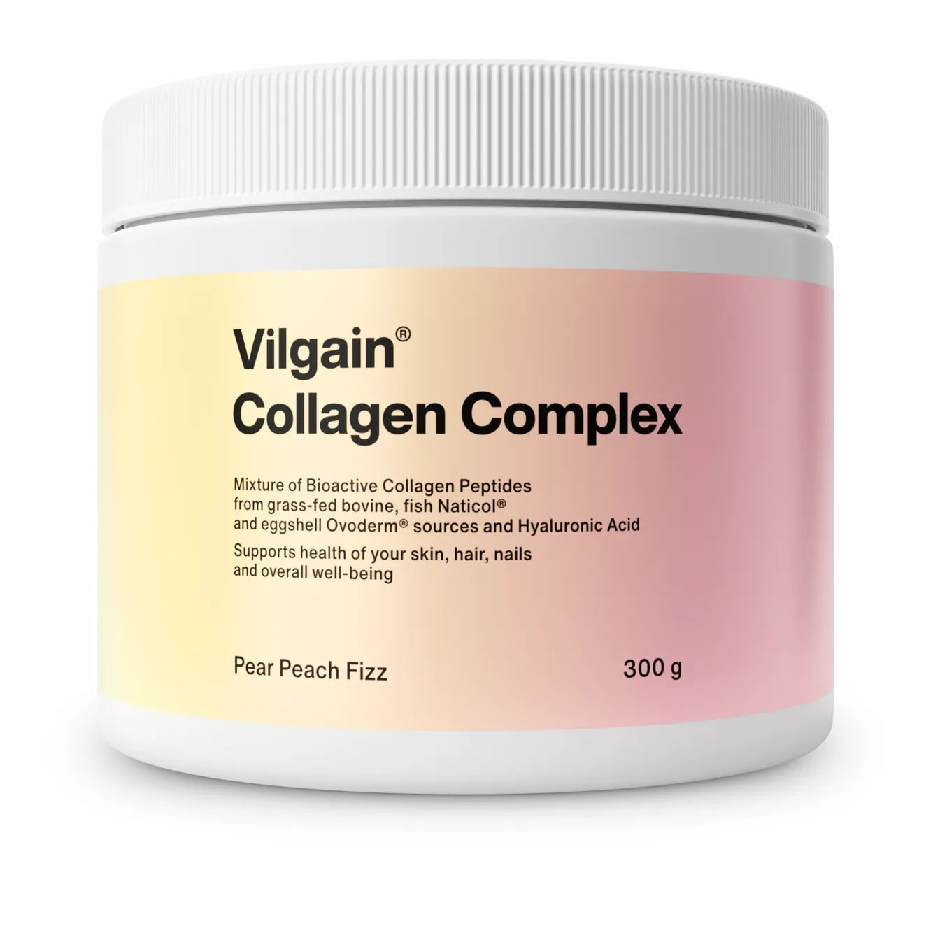 Vilgain Kolagen Complex – Suplement diety, 300 g, Gruszka i brzoskwinia