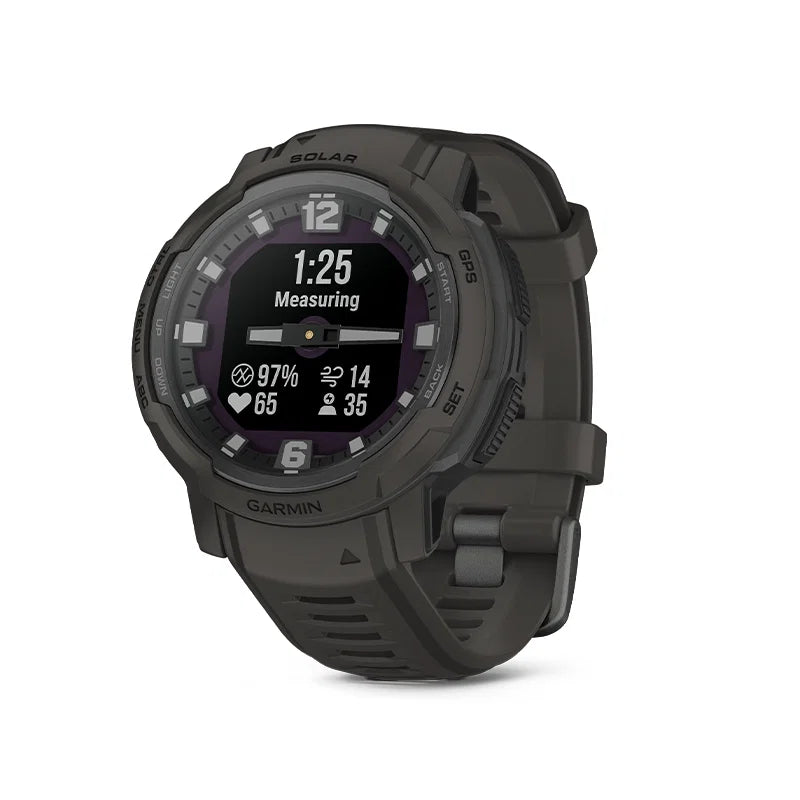 Garmin Instinct Crossover Solar - Zegarek hybrydowy z analogowymi wskazówkami, Grafitowy - OUTLET