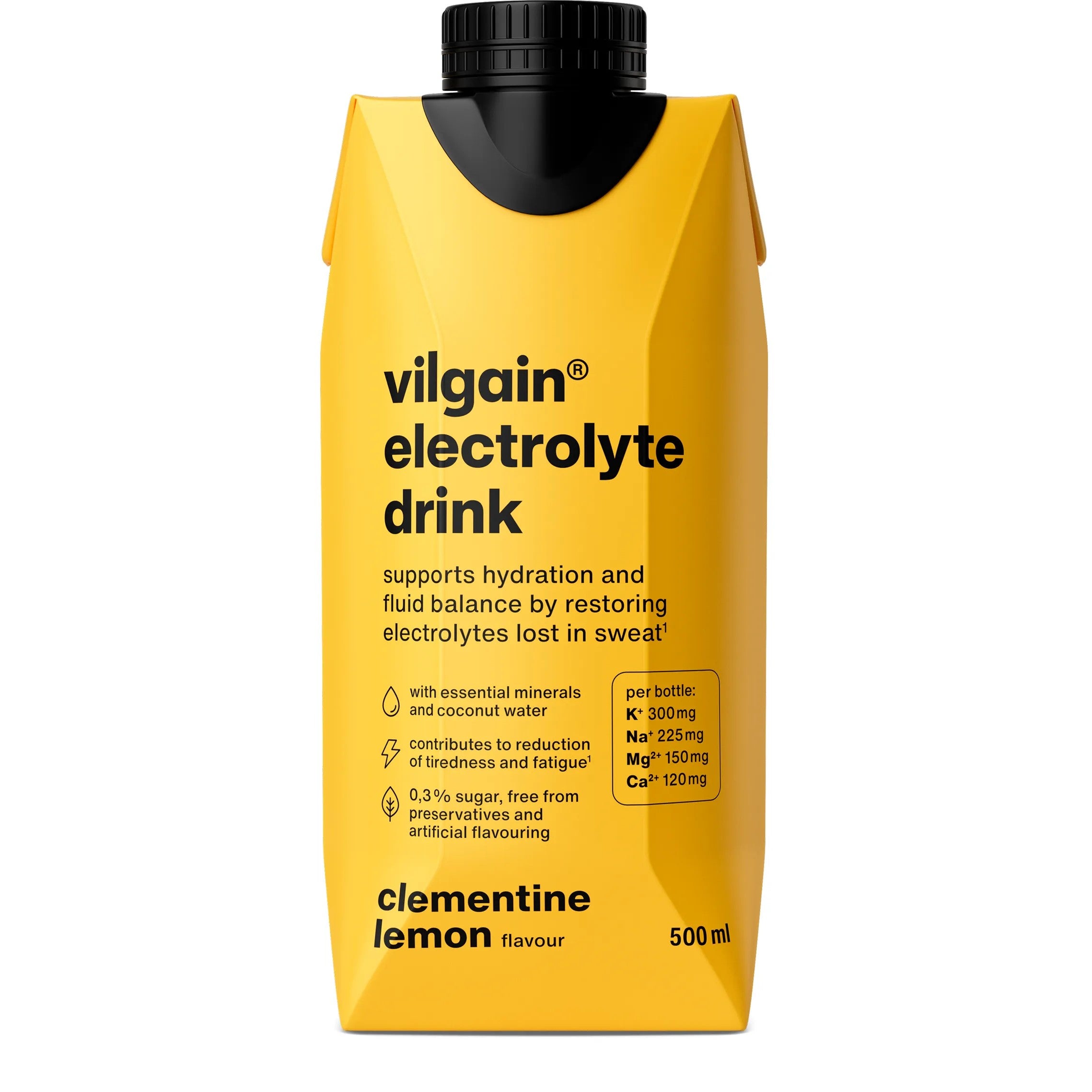 Vilgain Electrolyte Drink – Napój z elektrolitami, 500 ml, Mandarynka z cytryną