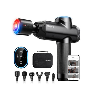 Renpho Power+ Thermacool Deluxe pistolet do masażu - czarny