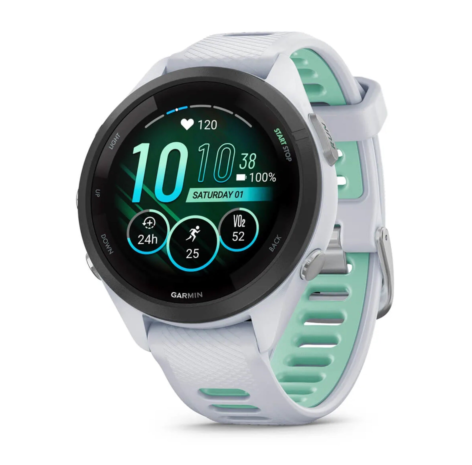 Smartwatch do biegania damski Garmin Forerunner® 265S - biały