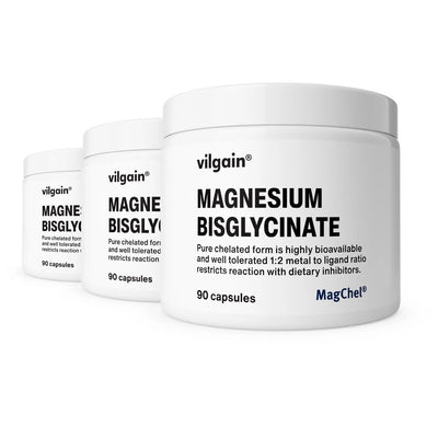 Vilgain Bisglicynian magnezu – Suplement, 90 kapsułek, Naturalny