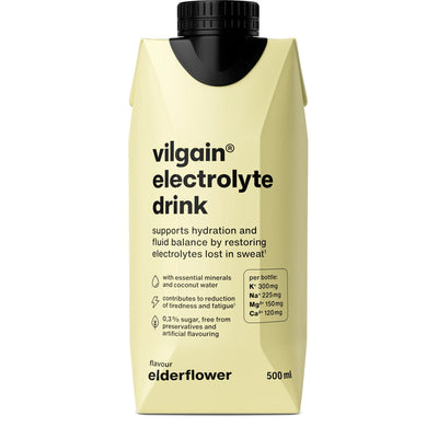 Vilgain Electrolyte Drink – Napój izotoniczny / Elektrolity, 500 ml, Czarny bez