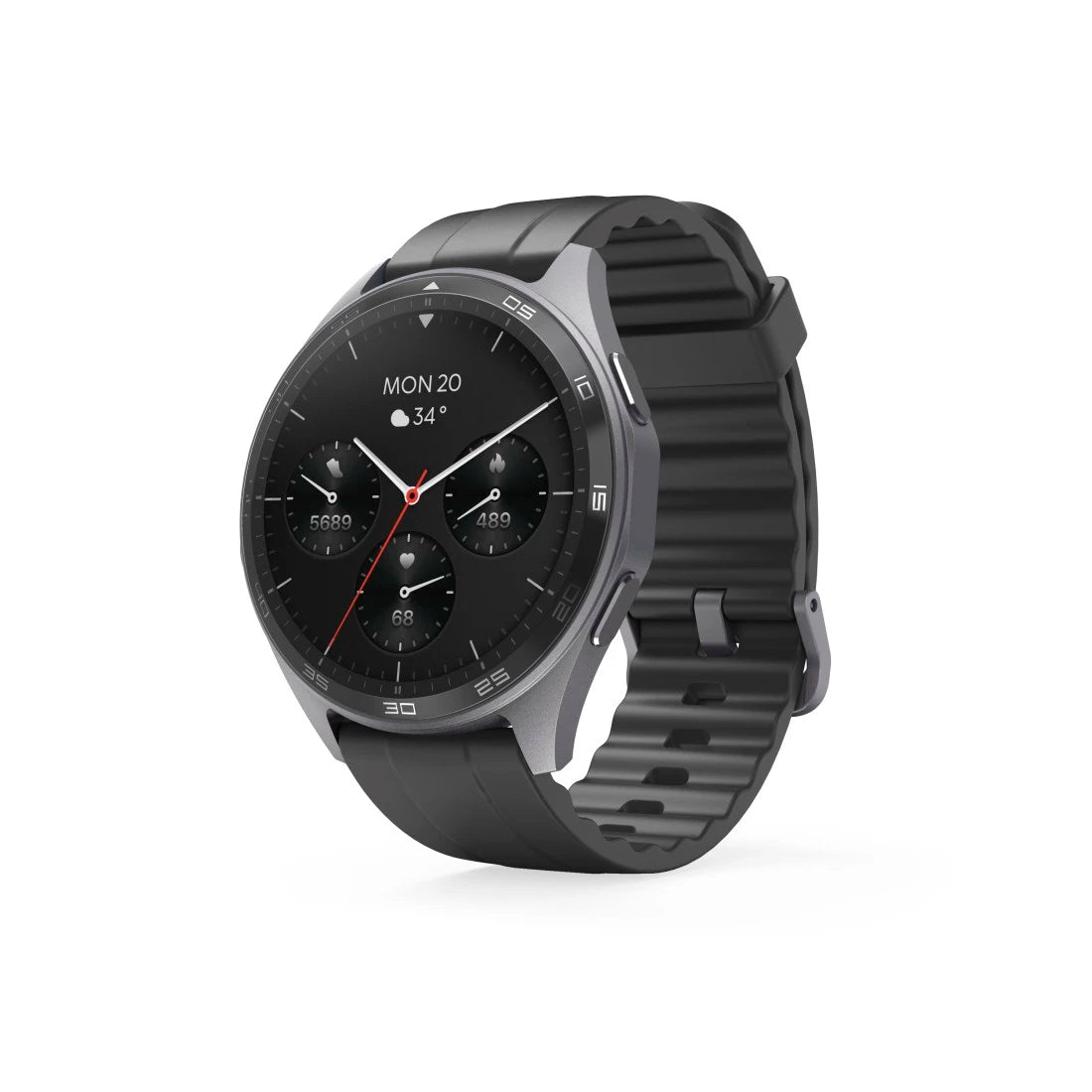 Hama Smartwatch 7010 – Antracytowy/Czarny pasek silikonowy - OUTLET