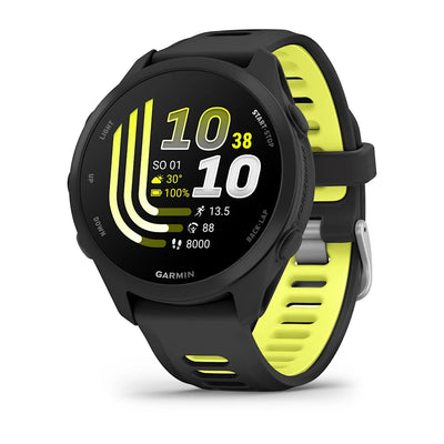 Garmin Forerunner 170 Music – Black z paskiem w kolorze Black / Amp Yellow
