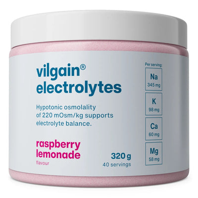 Vilgain Elektrolity – Suplement diety, 320 g, Lemoniada malinowa