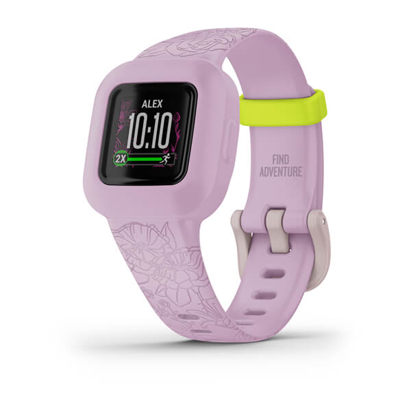 Garmin Vívofit jr. 3 – Monitor aktywności dla dzieci, Różowe kwiaty - OUTLET