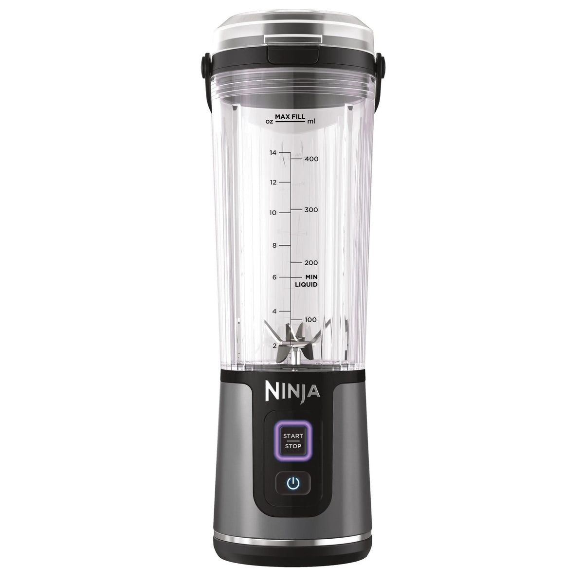 Ninja BC151EUBK - Bezprzewodowy blender kielichowy, 0,53 l, Szary