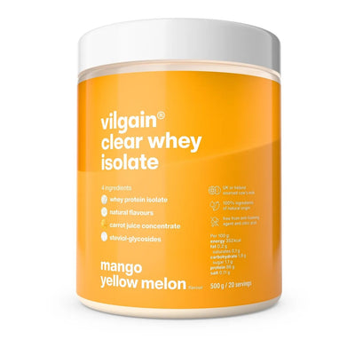Vilgain Clear Whey Isolate – Białko serwatkowe, 500 g, Żółty melon z mango
