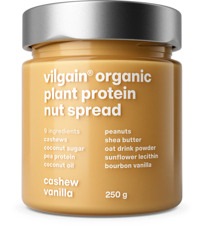 Vilgain Plant Protein Nut Spread BIO – Masło orzechowe proteinowe, 250 g, Nerkowce i wanilia