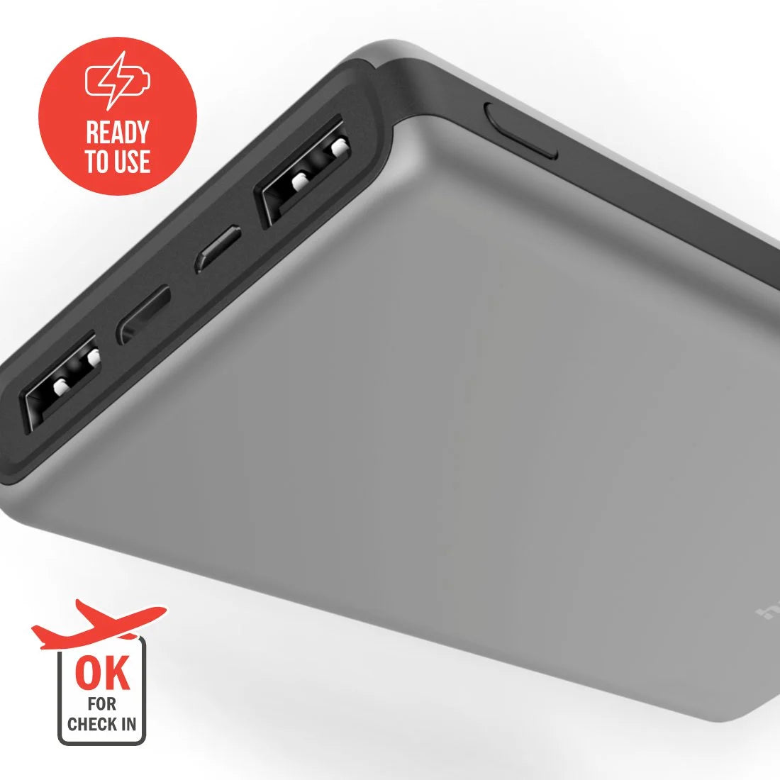 Hama powerbank ALU15HD 15000mAh, srebrny